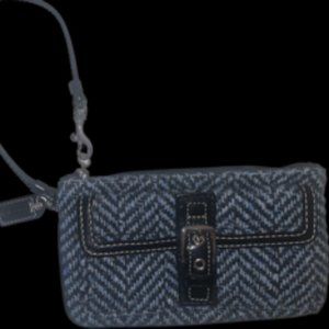 Coach Chevron Wool Wristlet